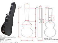 Electric Bass Guitar Hard Case by Cobra Case